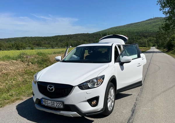 Mazda CX-5 cena 39999 przebieg: 155000, rok produkcji 2014 z Biała małe 742